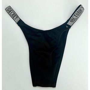 Victoria’s Secret Bombshell Rhinestone Bling Logo Brazilian Panty Size XS.  NWOT
